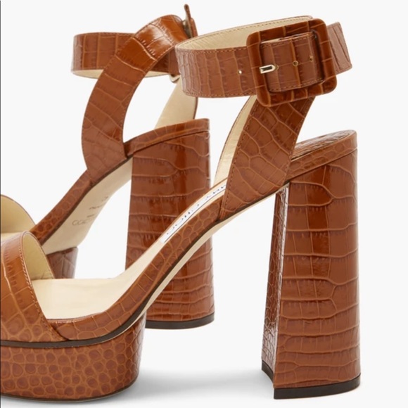 Jimmy Choo Block Sandal Heels (style JAX 115) - Picture 2 of 3